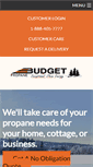 Mobile Screenshot of budgetpropaneontario.com